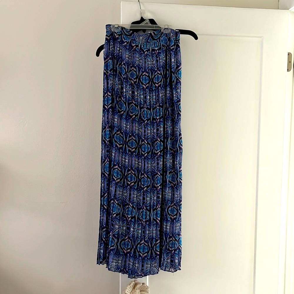 Sabine pleated maxi skirt